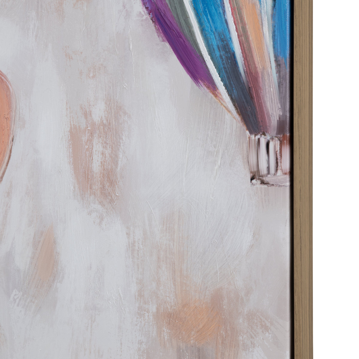 Balloons Up Blue/Orange Canvas by Crestview at Eve Furniture