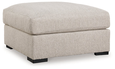 Ballyton Sand 3-Piece Sectional with Ottoman by Ashley at Eve Furniture