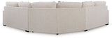 Ballyton Sand 3-Piece Sectional with Ottoman by Ashley at Eve Furniture