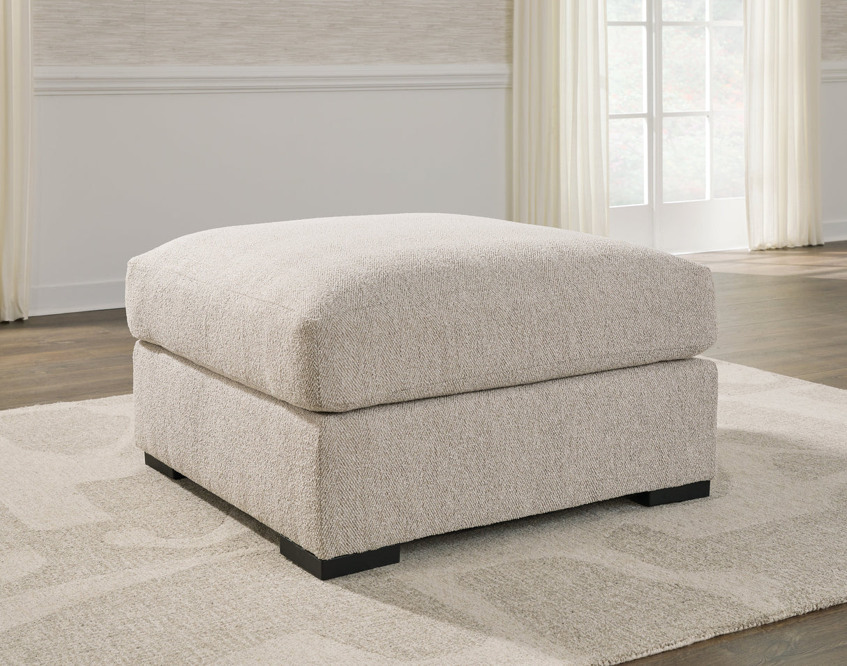 Ballyton Sand 3-Piece Sectional with Ottoman by Ashley at Eve Furniture