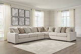 Ballyton Sand 4-Piece Sectional with Ottoman by Ashley at Eve Furniture