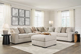 Ballyton Sand 4-Piece Sectional with Ottoman by Ashley at Eve Furniture