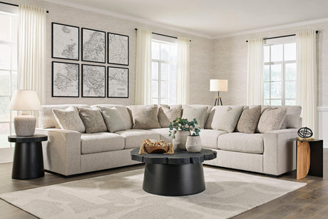 Ballyton Sand 3-Piece Sectional by Ashley at Eve Furniture