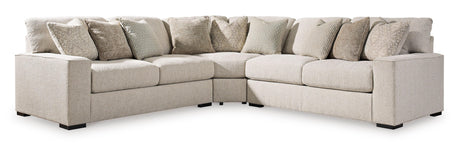 Ballyton Sand 3-Piece Sectional by Ashley at Eve Furniture