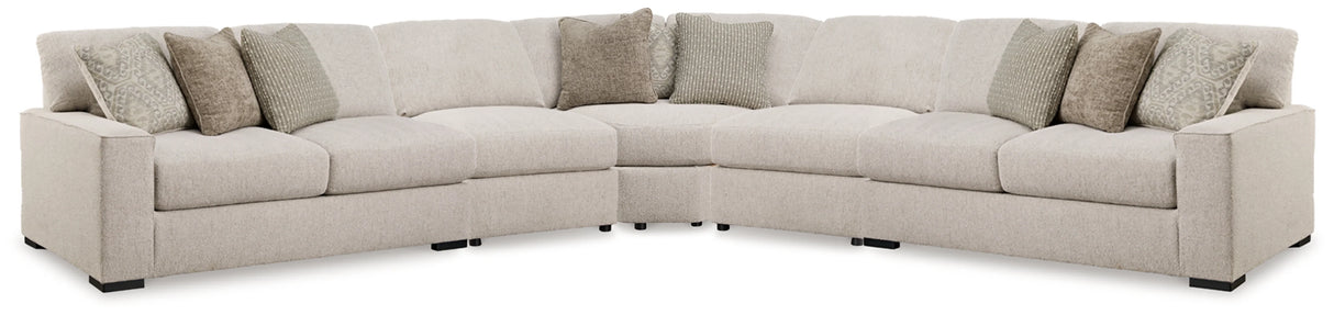 Ballyton Sand 5-Piece Sectional by Ashley at Eve Furniture