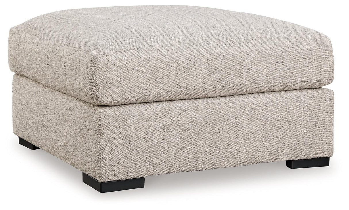 Ballyton Sand Oversized Accent Ottoman by Ashley at Eve Furniture