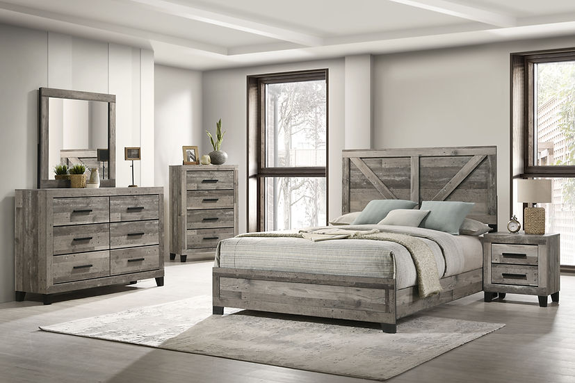 Balo Grey Bedroom Set [Special Price] by New Era Innovations at Eve Furniture