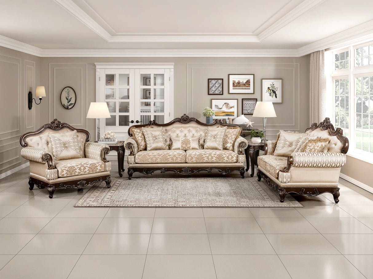 Balthasar Brown Living Room Set by Homelegance at Eve Furniture