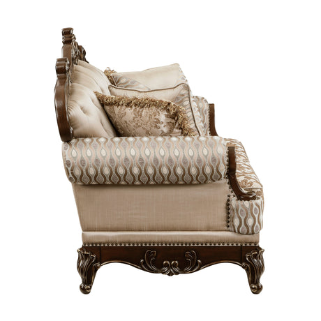 Balthasar Brown Loveseat by Homelegance at Eve Furniture
