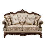 Balthasar Brown Loveseat by Homelegance at Eve Furniture
