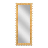 Bama 29.1" x 75" Long Natural Rattan Wall Mirror by TOV Furniture at Eve Furniture
