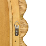 Bama 48" x 79" Jumbo Natural Rattan Arched Wall Mirror by TOV Furniture at Eve Furniture