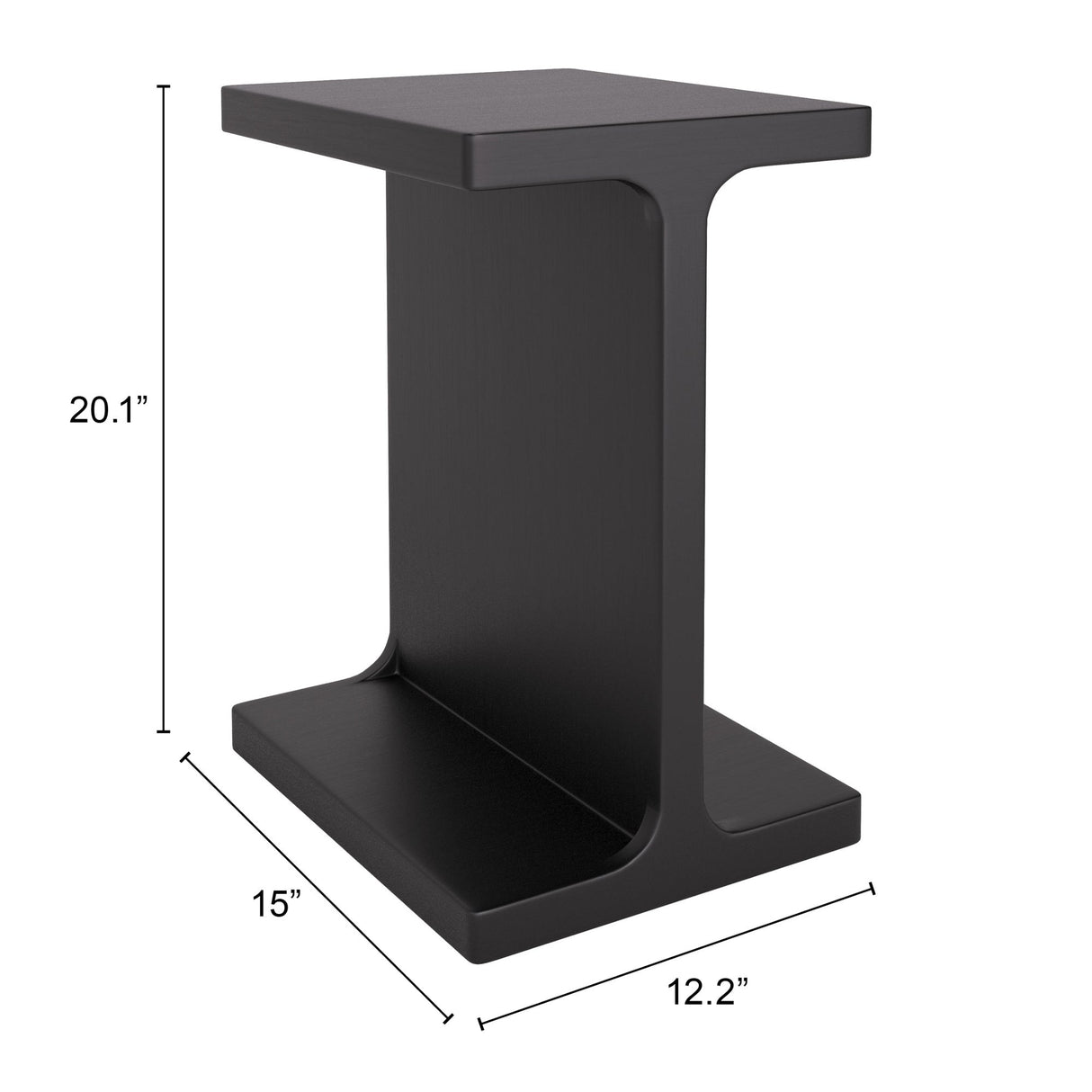 Bama Black Side Table by Zuomod at Eve Furniture