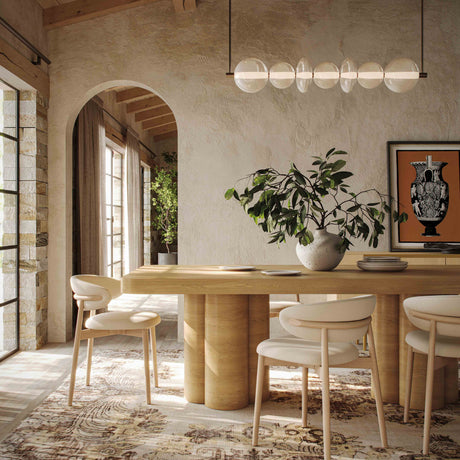 Bambi Ash 90" Rectangular Dining Table by TOV Furniture at Eve Furniture