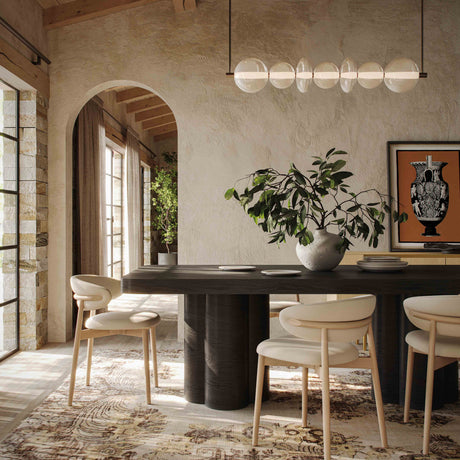 Bambi Ash 90" Rectangular Dining Table by TOV Furniture at Eve Furniture