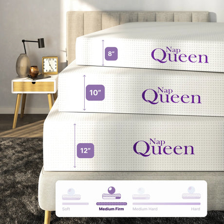 Bamboo Charcoal Infused Memory Foam Mattress by NapQueen at Eve Furniture