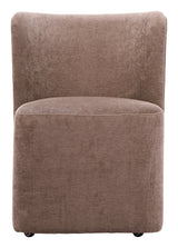 Bambun Taupe Dining Chair with Wheels by Zuomod at Eve Furniture