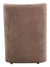 Bambun Taupe Dining Chair with Wheels by Zuomod at Eve Furniture
