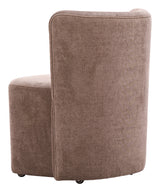 Bambun Taupe Dining Chair with Wheels by Zuomod at Eve Furniture
