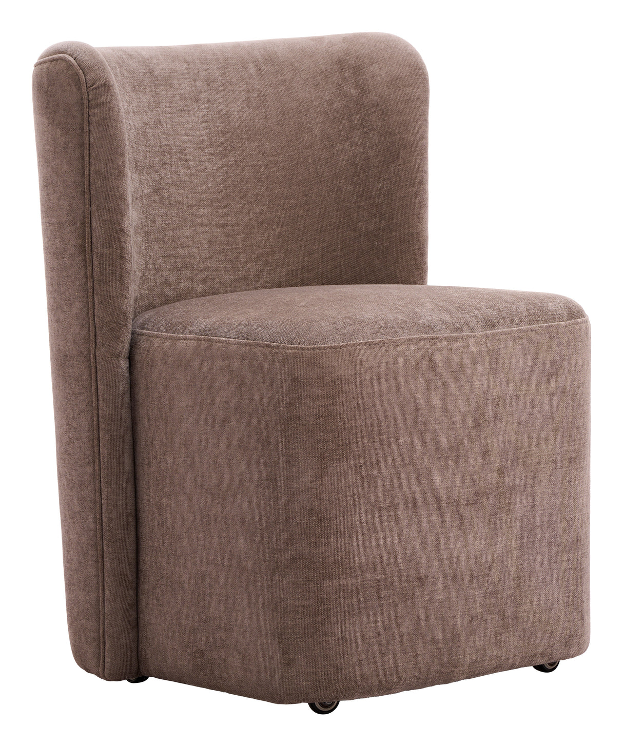 Bambun Taupe Dining Chair with Wheels by Zuomod at Eve Furniture