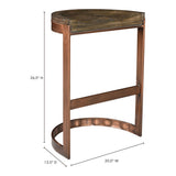 Bancroft Grey Counter Stool by Moe's Home at Eve Furniture