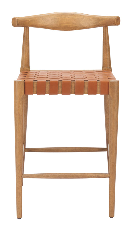 Bandani Tan Counter Stool by Zuomod at Eve Furniture