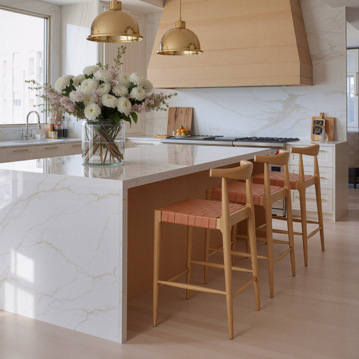 Bandani Tan Counter Stool by Zuomod at Eve Furniture