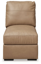 Bandon Toffee Armless Chair by Ashley at Eve Furniture