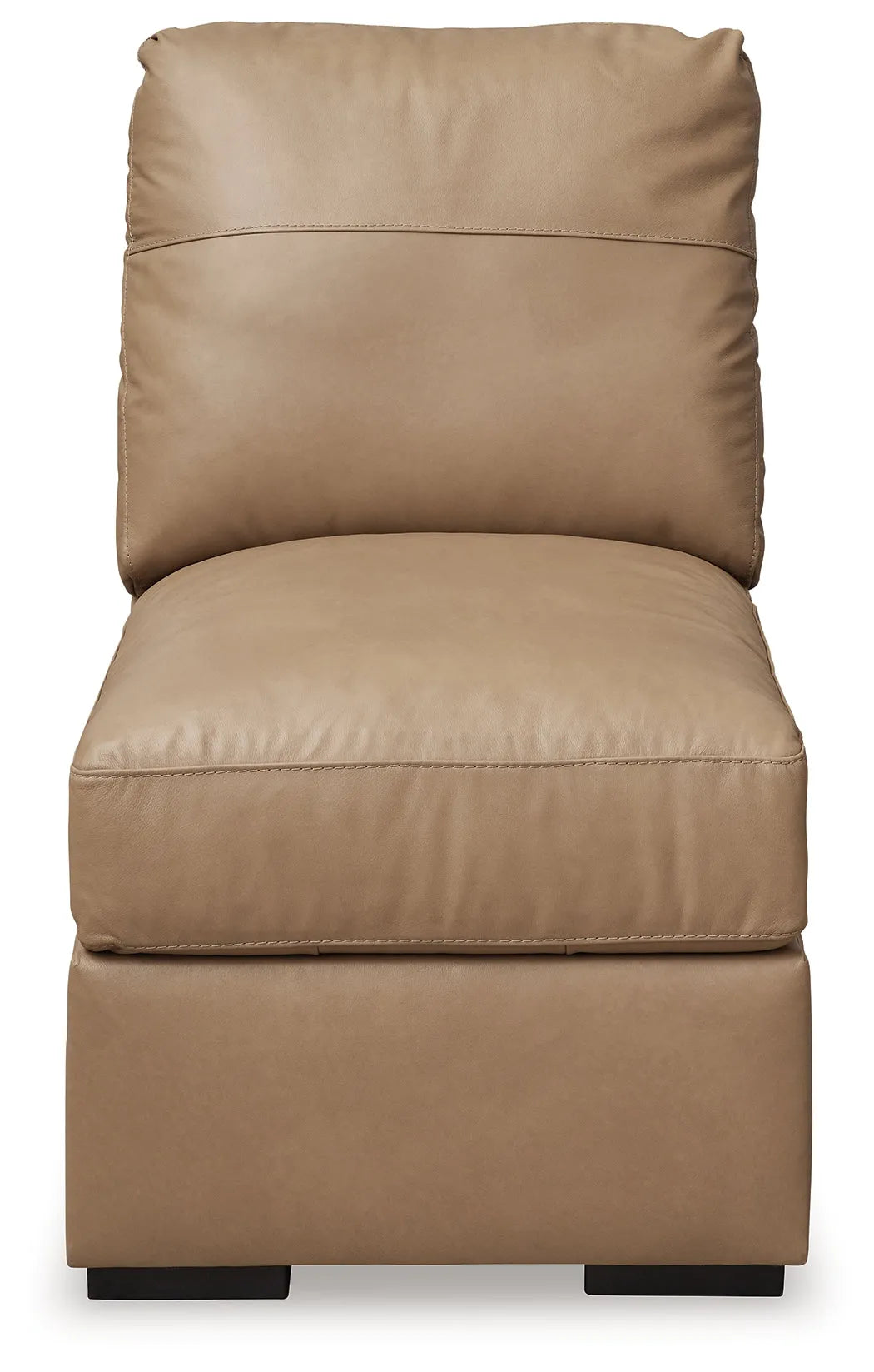 Bandon Toffee Armless Chair by Ashley at Eve Furniture