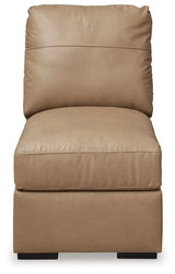 Bandon Toffee Armless Chair by Ashley at Eve Furniture