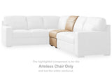 Bandon Toffee Armless Chair by Ashley at Eve Furniture