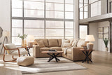 Bandon Toffee Leather 2-Piece Left Arm Facing LAF Sectional by Ashley at Eve Furniture