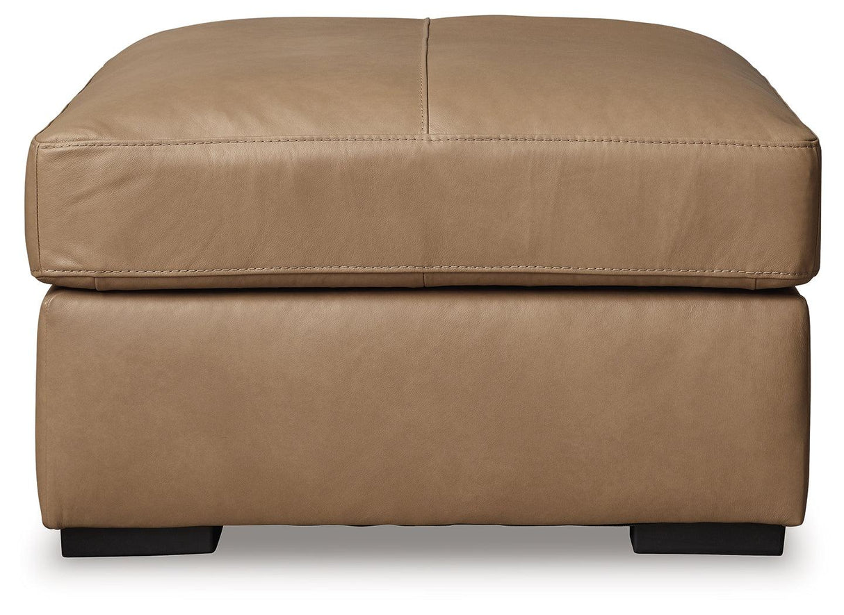 Bandon Toffee Oversized Accent Ottoman by Ashley at Eve Furniture