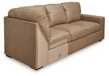 Bandon Toffee Right-Arm Facing Sofa with Corner Wedge by Ashley at Eve Furniture