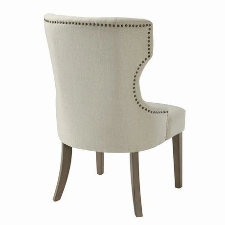 Baney Beige Tufted Upholstered Dining Chair by Coaster at Eve Furniture