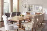 Baney Beige Tufted Upholstered Dining Chair by Coaster at Eve Furniture