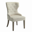Baney Beige Tufted Upholstered Dining Chair by Coaster at Eve Furniture