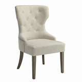 Baney Beige Tufted Upholstered Dining Chair by Coaster at Eve Furniture