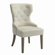 Baney Beige Tufted Upholstered Dining Chair by Coaster at Eve Furniture