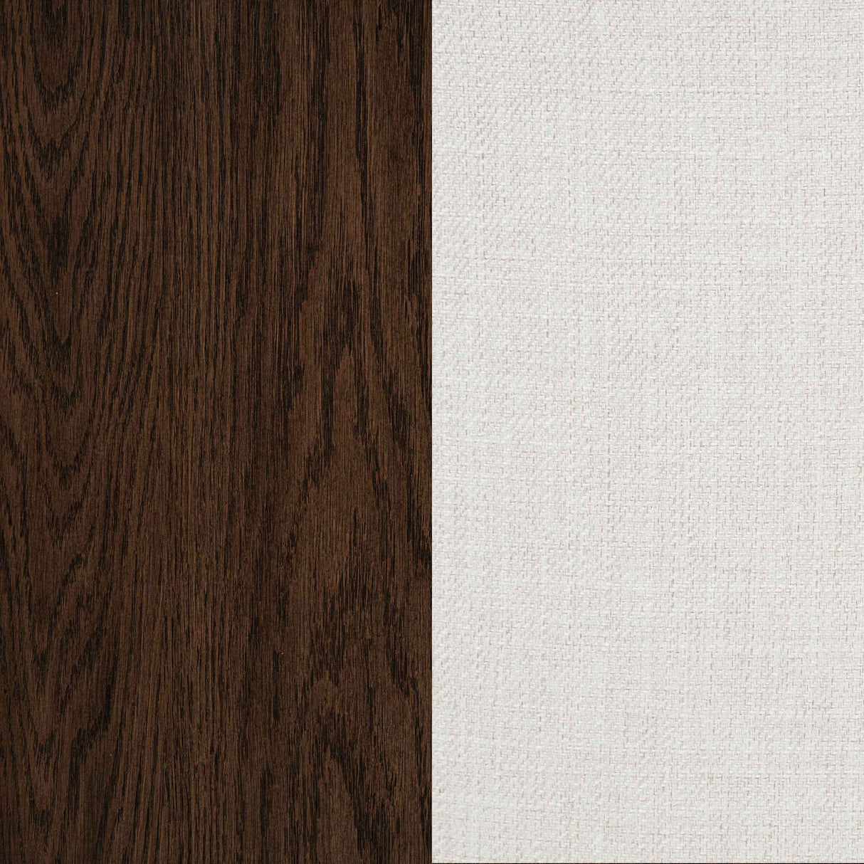 Baney Cream/Dark Oak Fabric Upholstered Dining Side Chair by Coaster at Eve Furniture