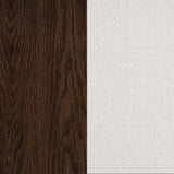 Baney Cream/Dark Oak Fabric Upholstered Dining Side Chair by Coaster at Eve Furniture