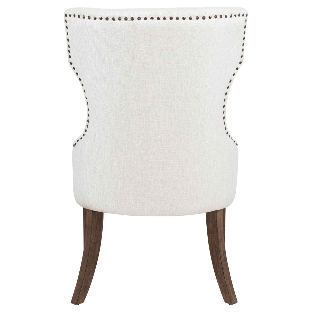Baney Cream/Dark Oak Fabric Upholstered Dining Side Chair by Coaster at Eve Furniture