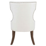 Baney Cream/Dark Oak Fabric Upholstered Dining Side Chair by Coaster at Eve Furniture