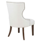 Baney Cream/Dark Oak Fabric Upholstered Dining Side Chair by Coaster at Eve Furniture