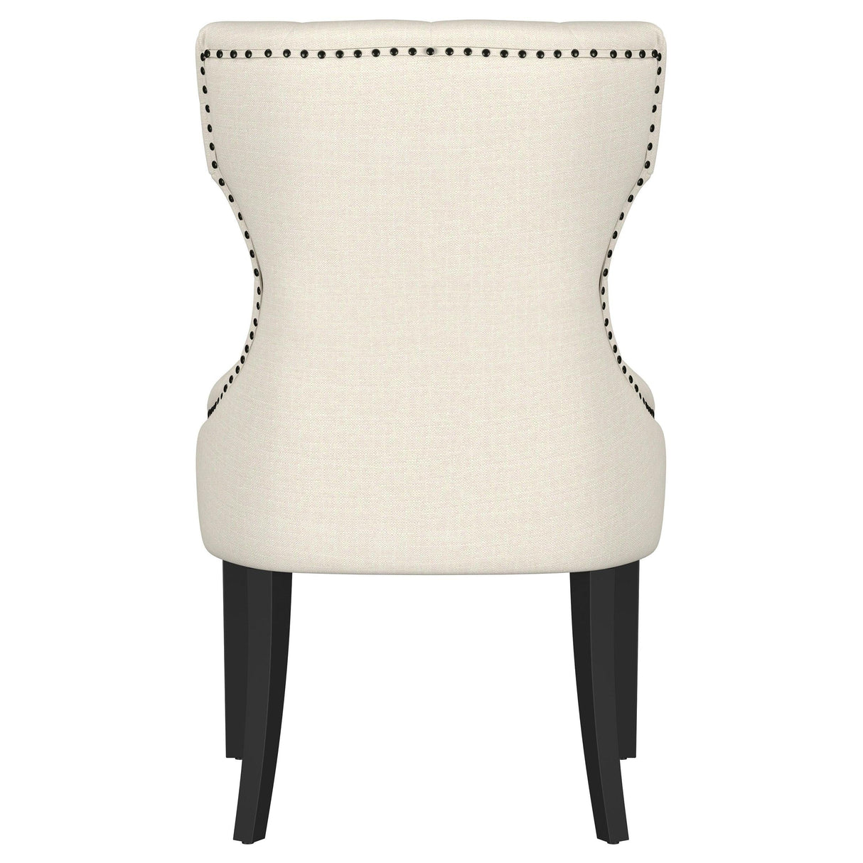 Baney Upholstered Parson Dining Side Chair with Tufted Back Beige