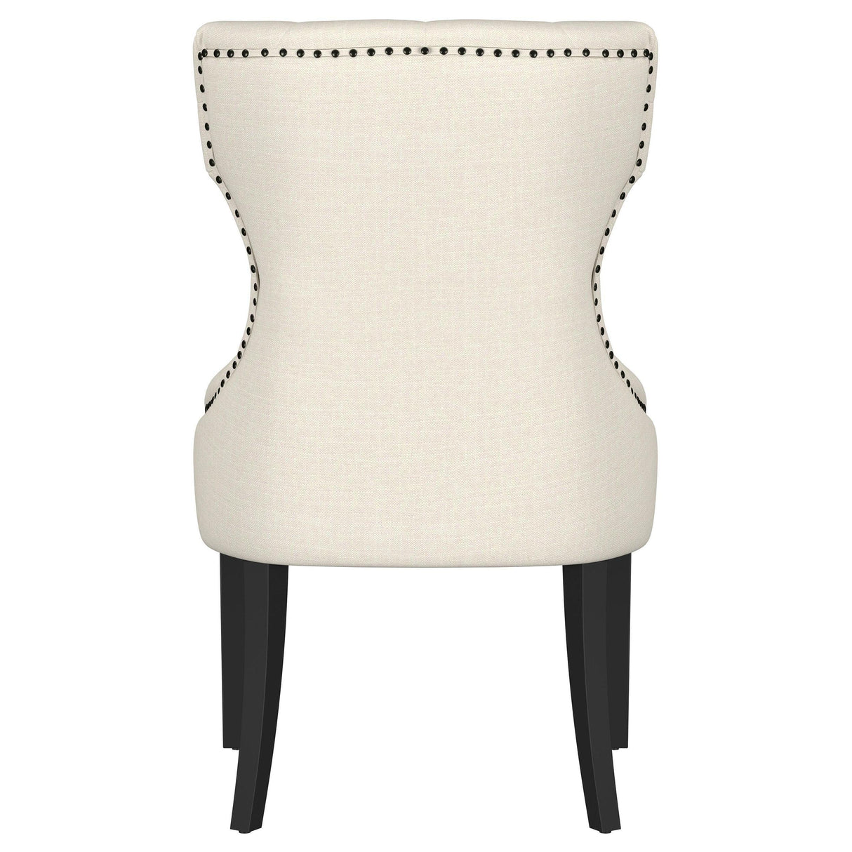 Baney Upholstered Parson Dining Side Chair with Tufted Back Beige by Coaster at Eve Furniture