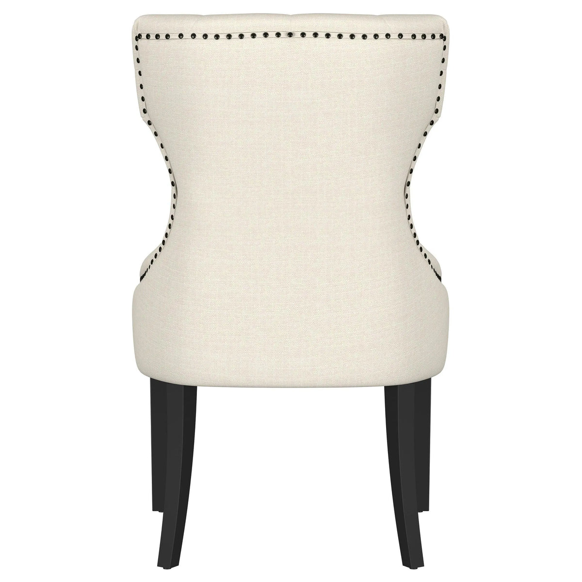 Baney Upholstered Parson Dining Side Chair with Tufted Back Beige by Coaster at Eve Furniture