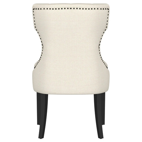 Baney Upholstered Parson Dining Side Chair with Tufted Back Beige by Coaster at Eve Furniture