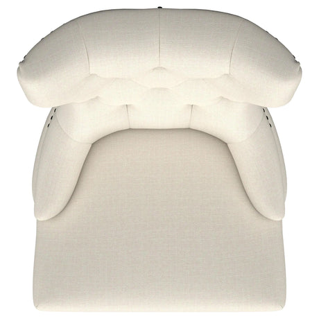 Baney Upholstered Parson Dining Side Chair with Tufted Back Beige by Coaster at Eve Furniture