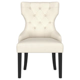 Baney Upholstered Parson Dining Side Chair with Tufted Back Beige by Coaster at Eve Furniture